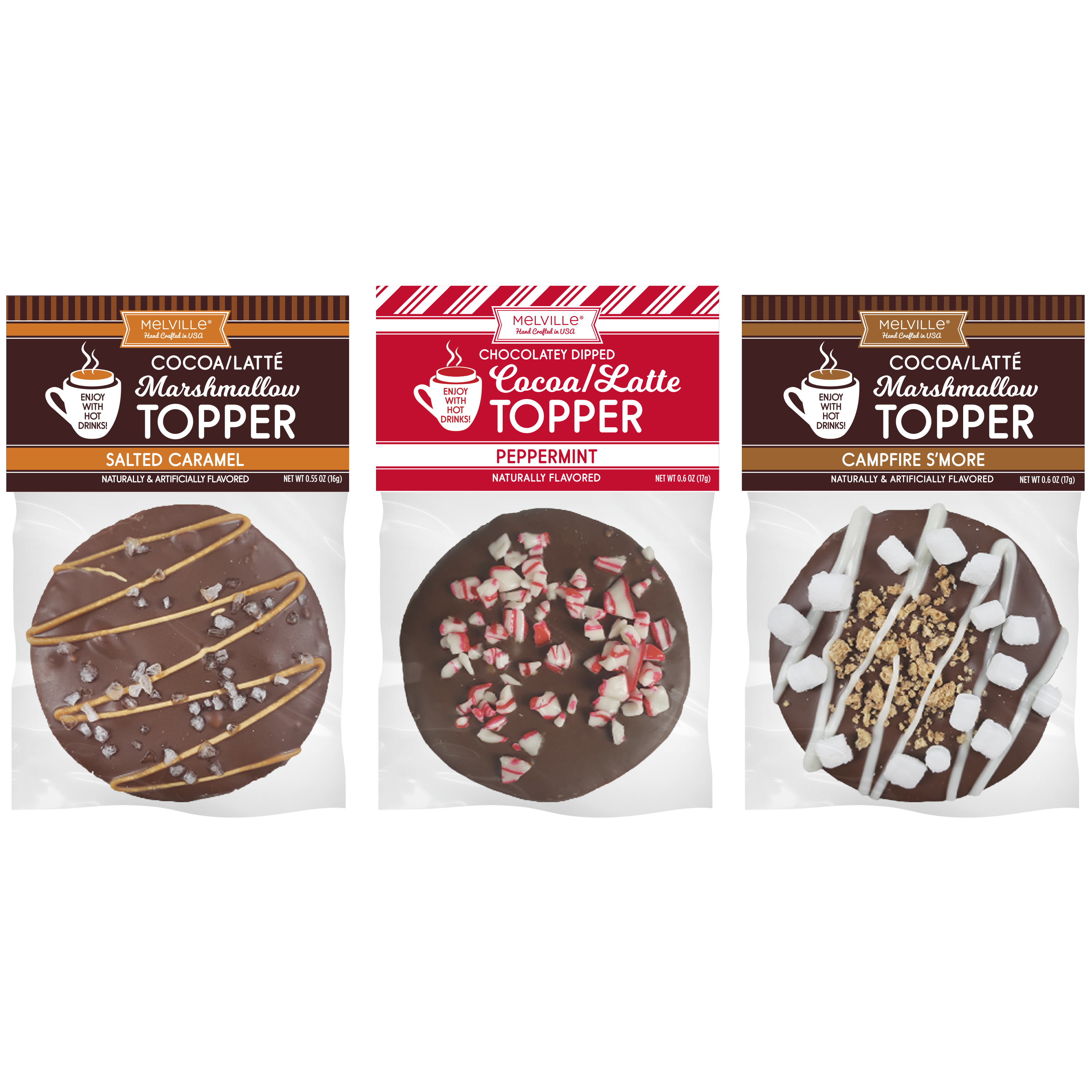 Melville Candy Company - Wholesale Chocolate Covered Sweets - Chocolatey-Dipped Marshmallow Toppers - Assorted1