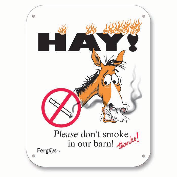Kelley and Company - Wholesale Sign - Fergus Barn Sign "Do Not Smoke"