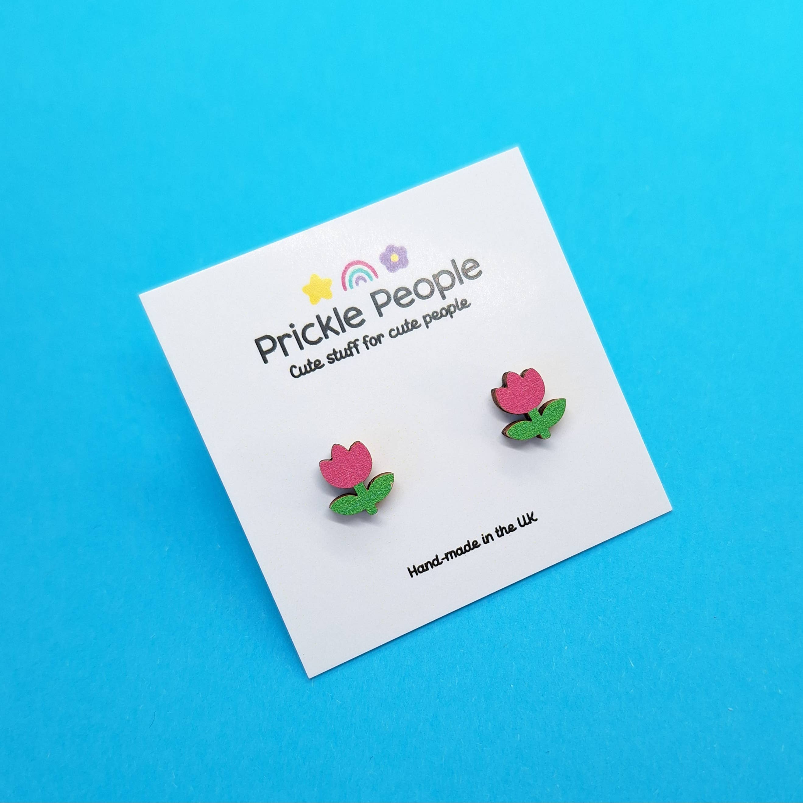 Prickle People - Wholesale Stud/Post Earrings - Flower Studs, Flower Earrings, Summer Style, Pink7