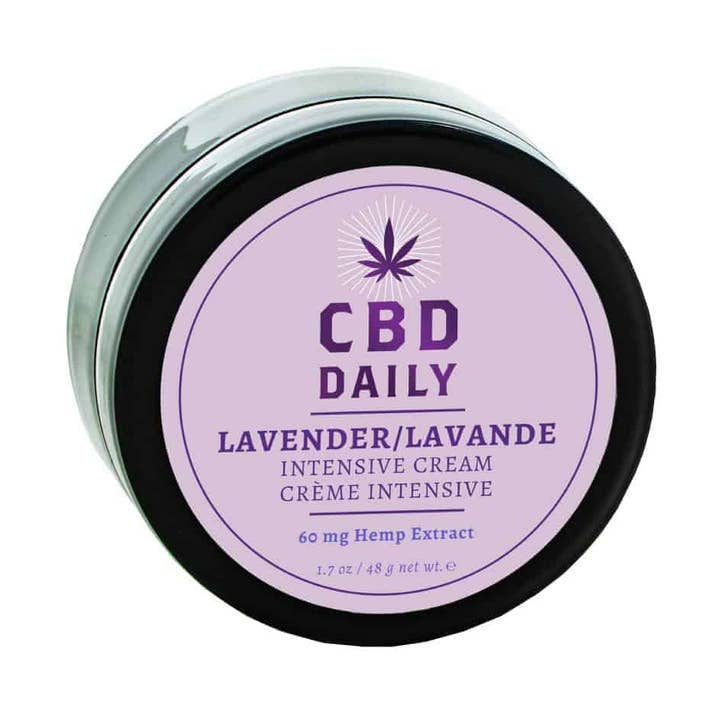 CBD Daily Intensive Cream Original Strength Lavender 60 mg for wholesale by Earthly Body