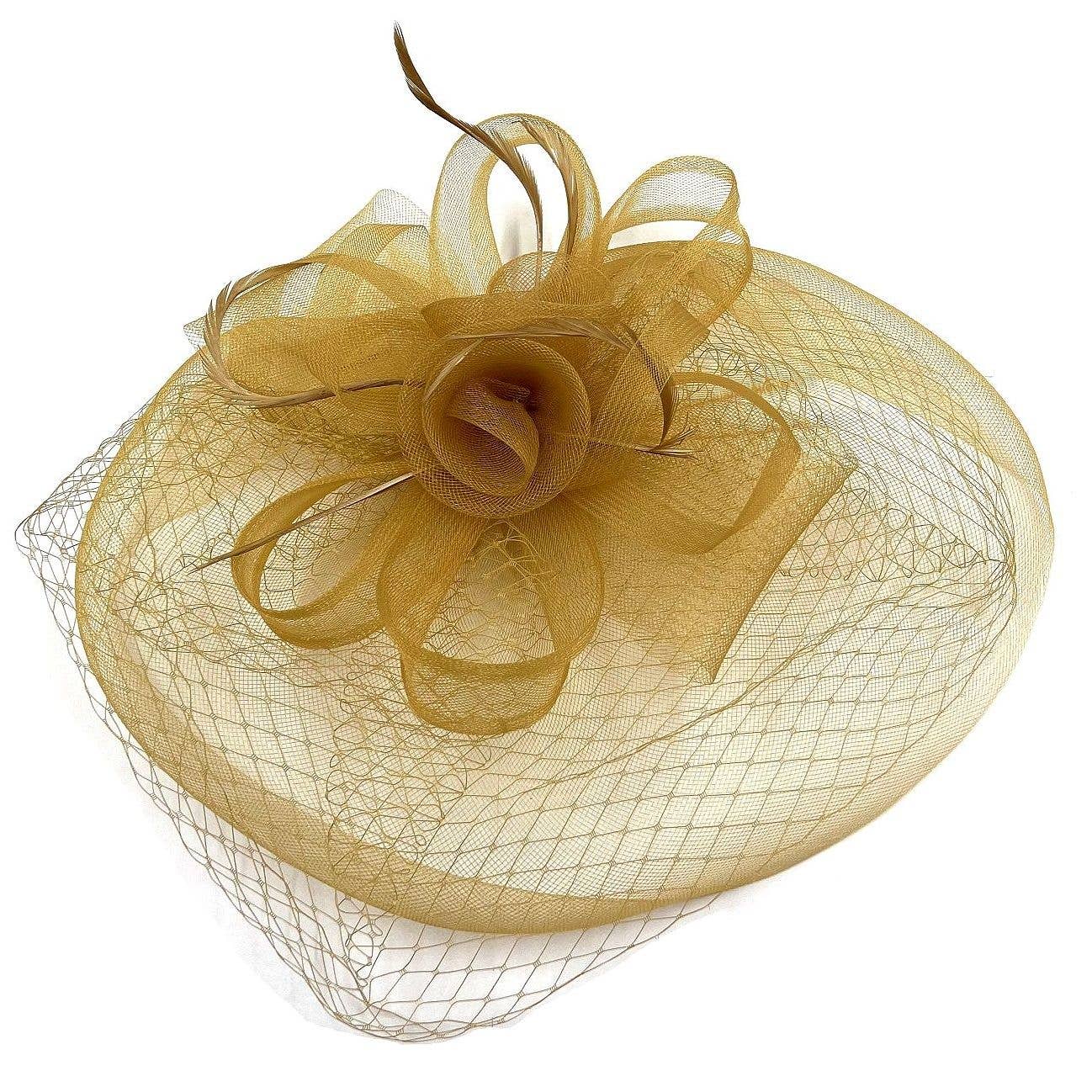 Diacly - Wholesale Fascinator Hat - Women's - Big Mesh Hat Veil Over Fascinator1