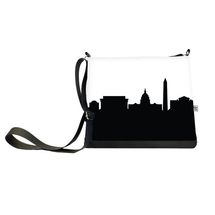 Washington D.C. Skyline Skuldertaske Crossbody for engroshandel hos Anne Cate