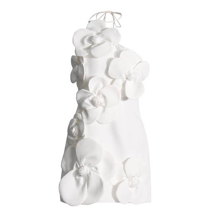 Productseeker - Wholesale Dress - Women's - DR575Y Elegant 3D Floral Tube Top Short Summer Dress17