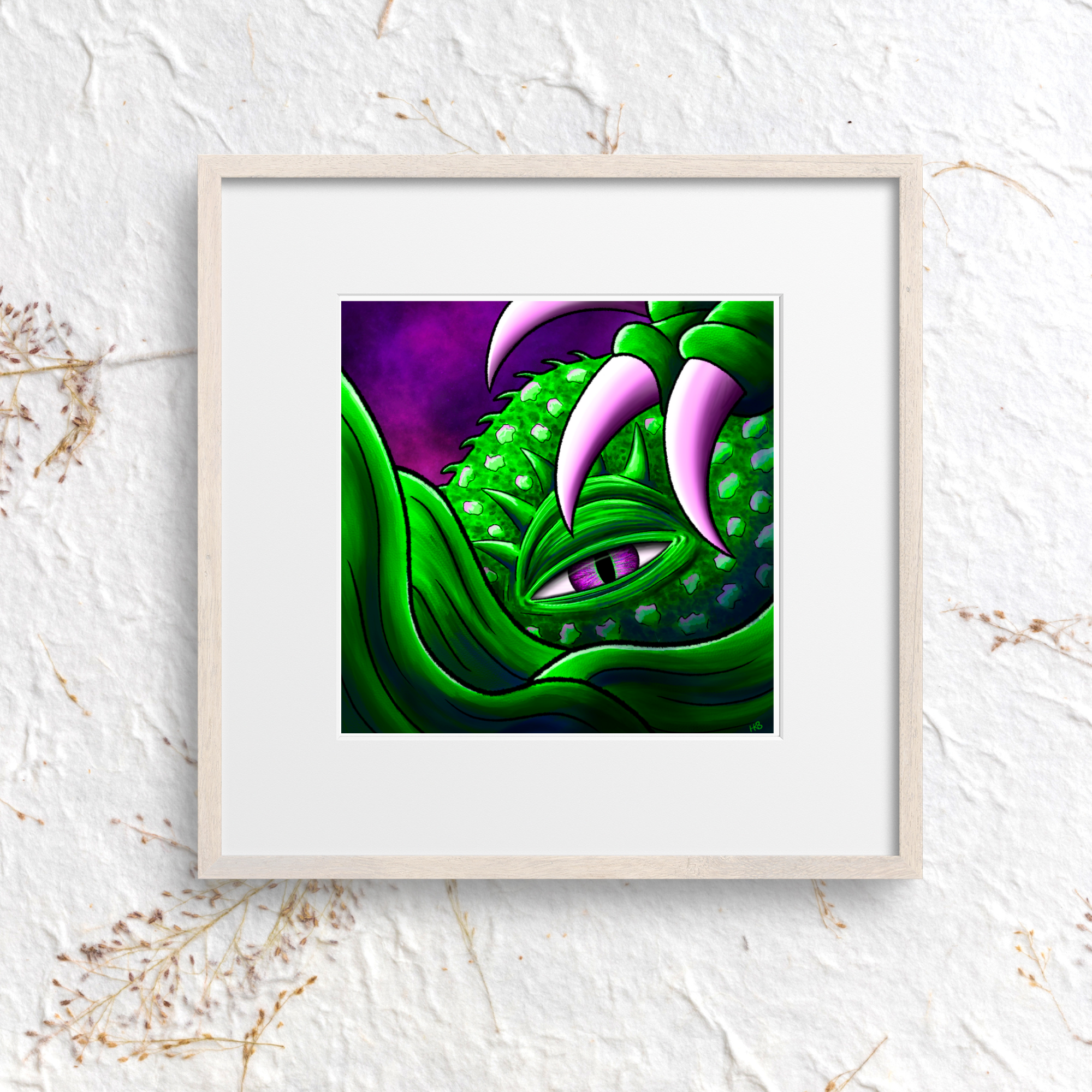 Hannah Kate Makes - Wholesale Art Print - Hibernate Art Print - Creepy Sea Creature15