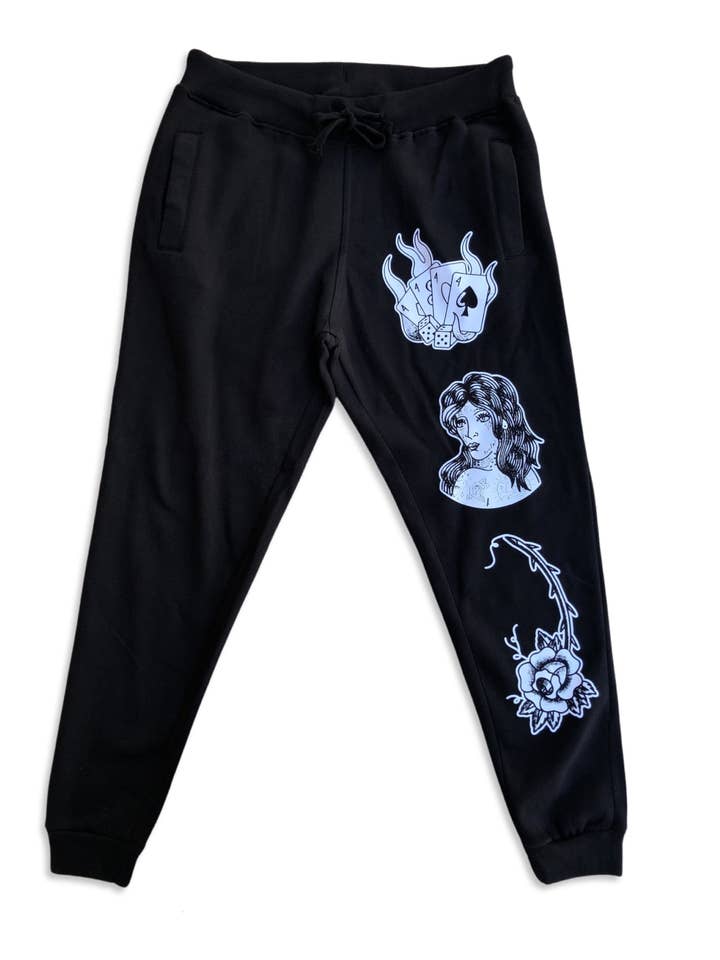 Tinta - Wholesale Lounge Sweatpants/jogging bottoms – Women's - Unisex Tattoo Flash Sweatpants0