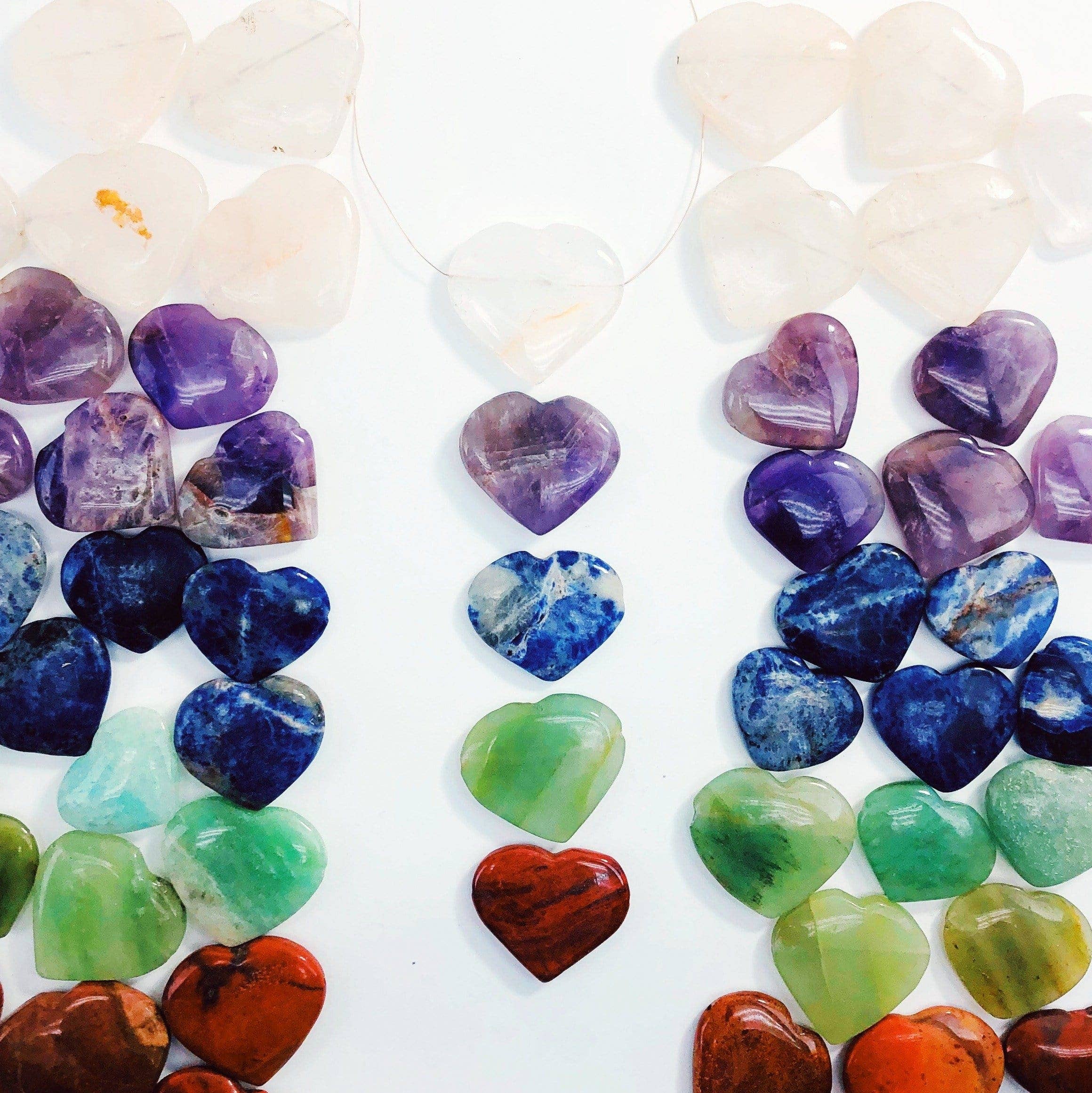 Rock Paradise - Wholesale Spiritual Stone/Crystal - Crystal Heart Shaped Gemstones - Drilled for Jewelry Making0