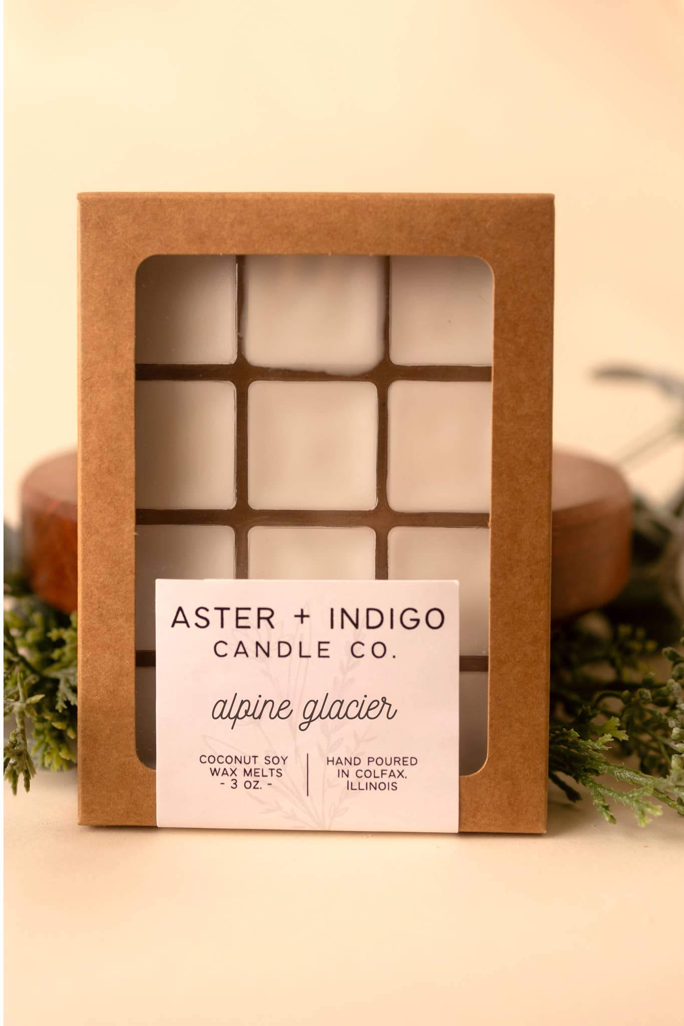 Aster + Indigo Candle Co. - Wholesale Wax Melt - Alpine Glacier | NEW Winter | Christmas Wax Melts