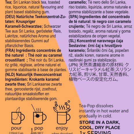 Northern Tea Company - Wholesale Health/Detox Tea - Crispy Caramel TEA on-a-stick!, 20x sticks tray3