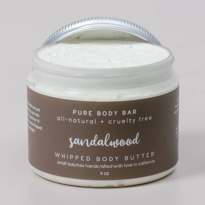 Sandalwood Body Butter (4oz) for wholesale by PURE BODY BAR