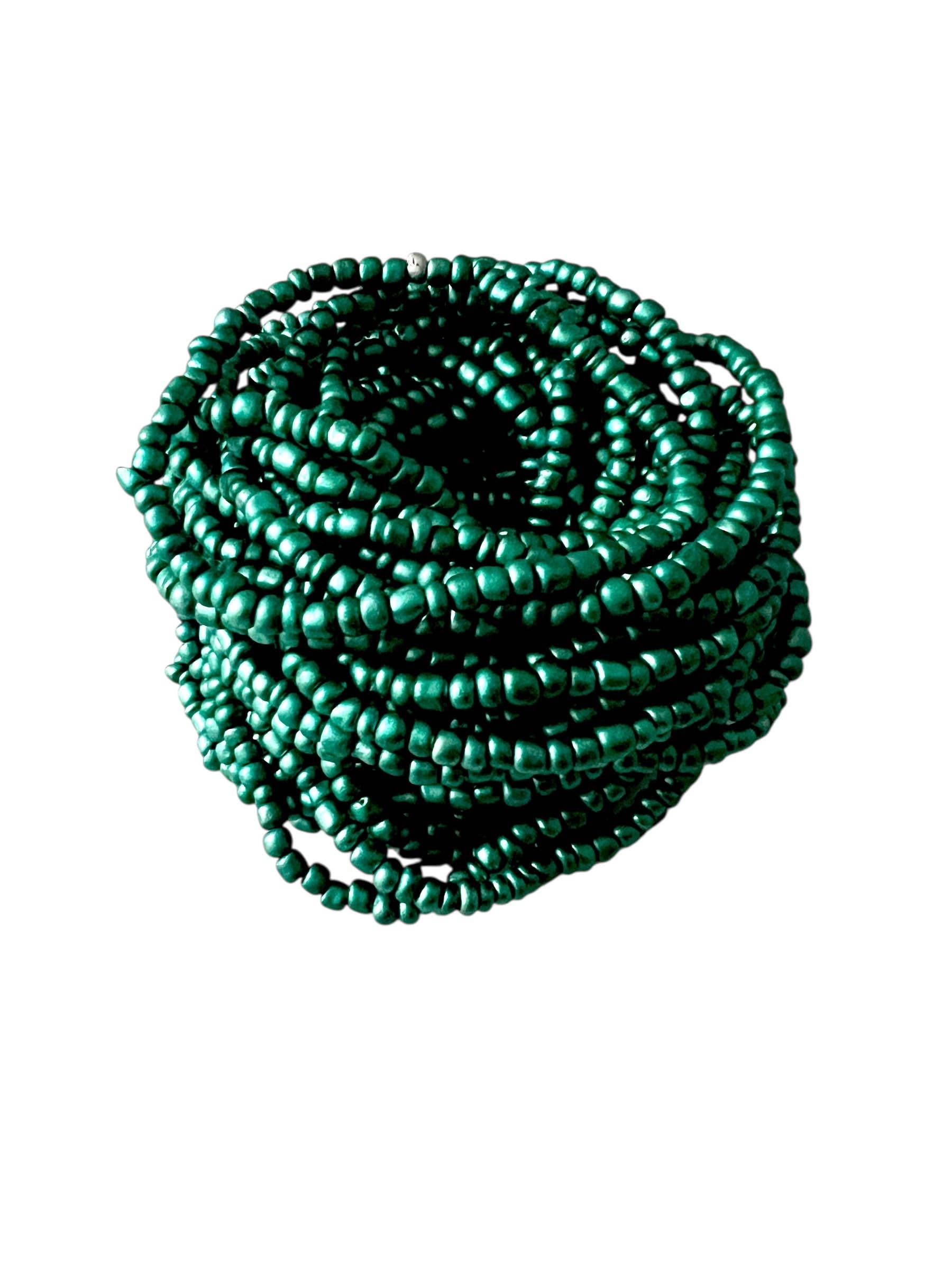 Erik & Mike - Wholesale Beaded Bracelet - Beaded bracelets 50 pcs  Emerald Green  $.60  each  0