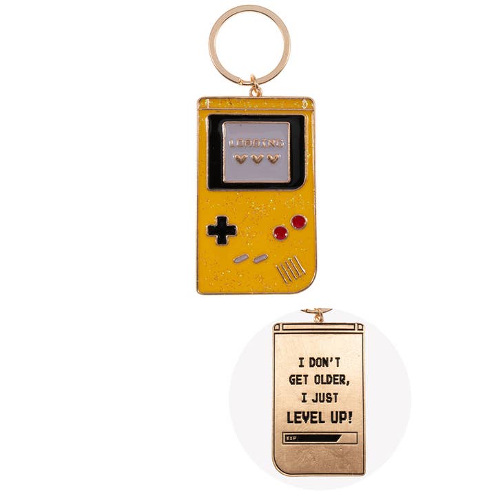 Fashion City - Wholesale Keychain - Women's - Retro Glitter Gameboy Inspiration Keychain
