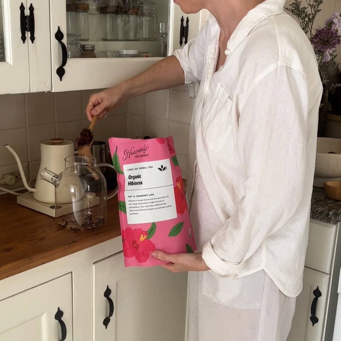 Heavenly Tea Leaves - Wholesale Loose Tea - Organic Hibiscus, Bulk Loose Leaf Herbal Tea, 1 lb.4