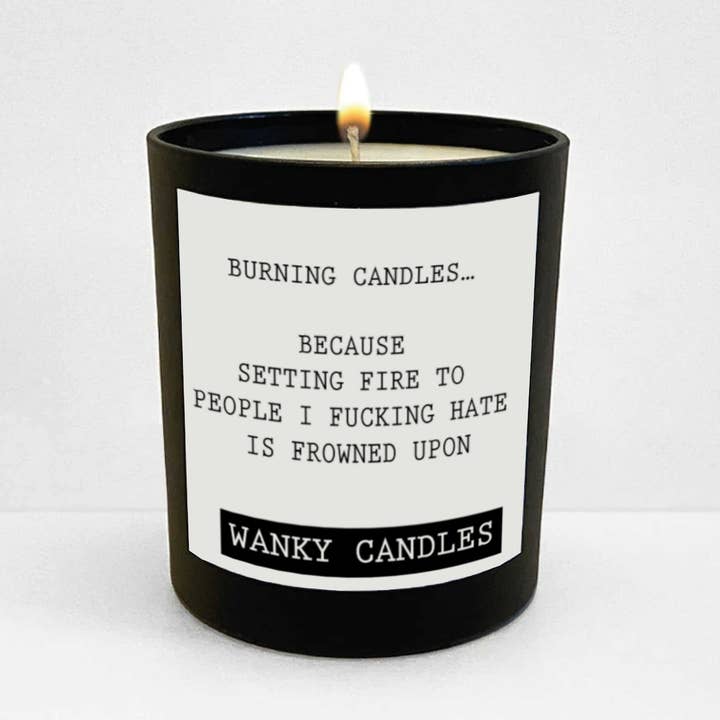 Wanky Candle - BURNING CANDLES - WCBJ19 for wholesale by Cheeky Chops Cards & Wanky Candles