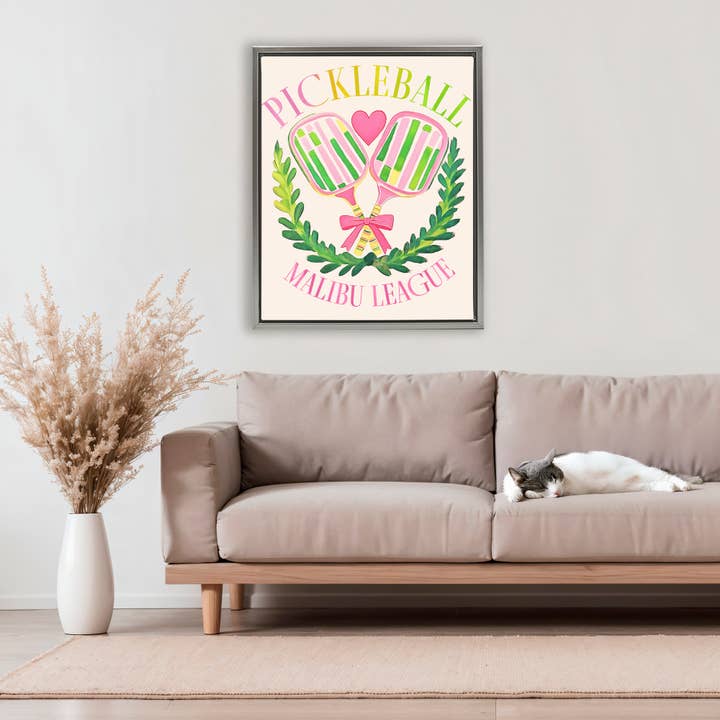 Stupell Industries - Wholesale Wall Sign - Pickleball Malibu League - Framed Wall Art5