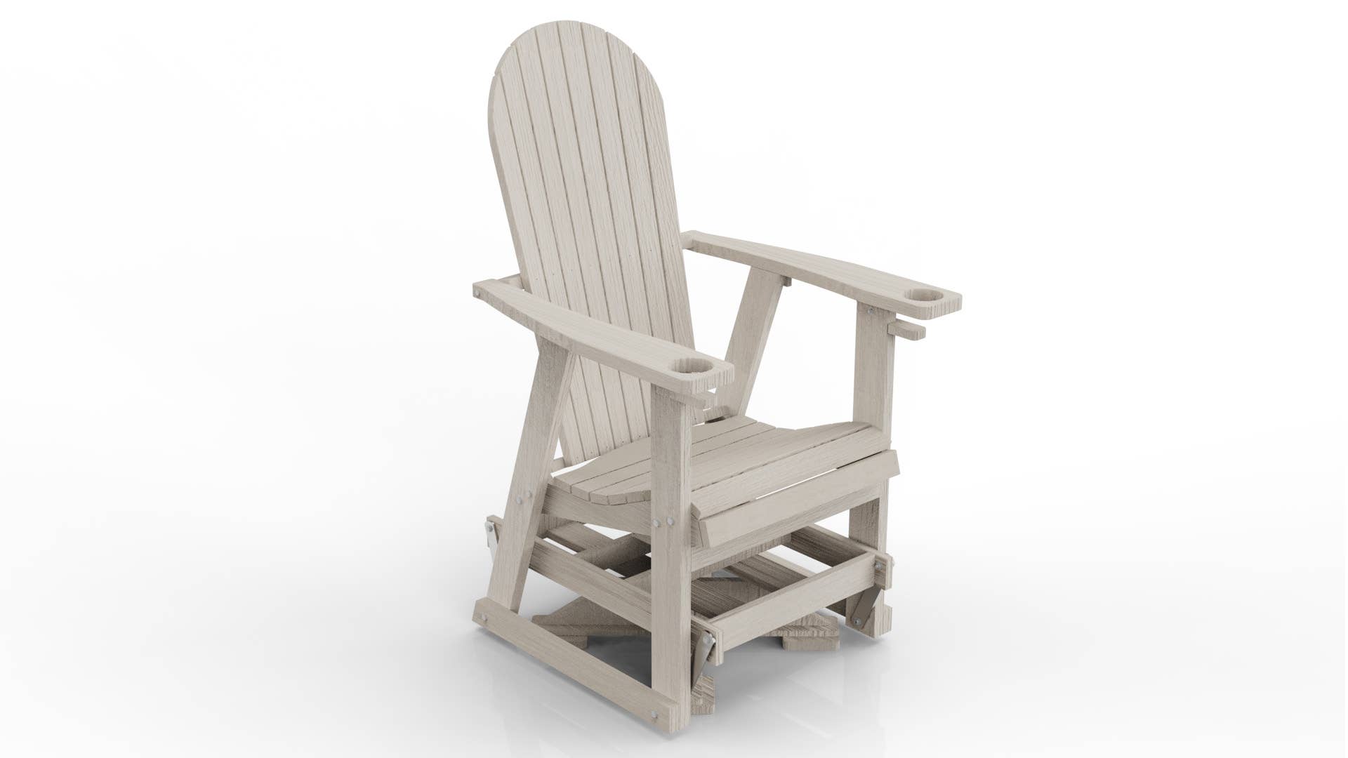 Evergreen Patio - Vente Chaise Adirondack - Planeur pivotant en polyéthylène18