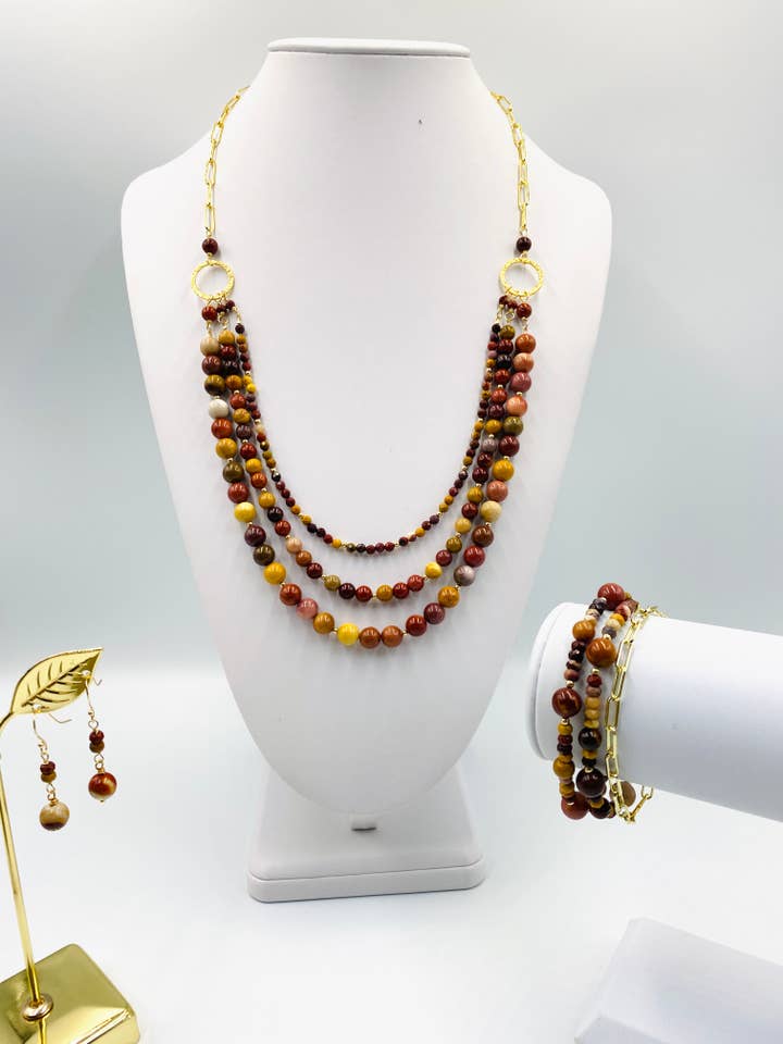 Cornucopia Collection with Mookaite Jasper for wholesale by Ela C Designs
