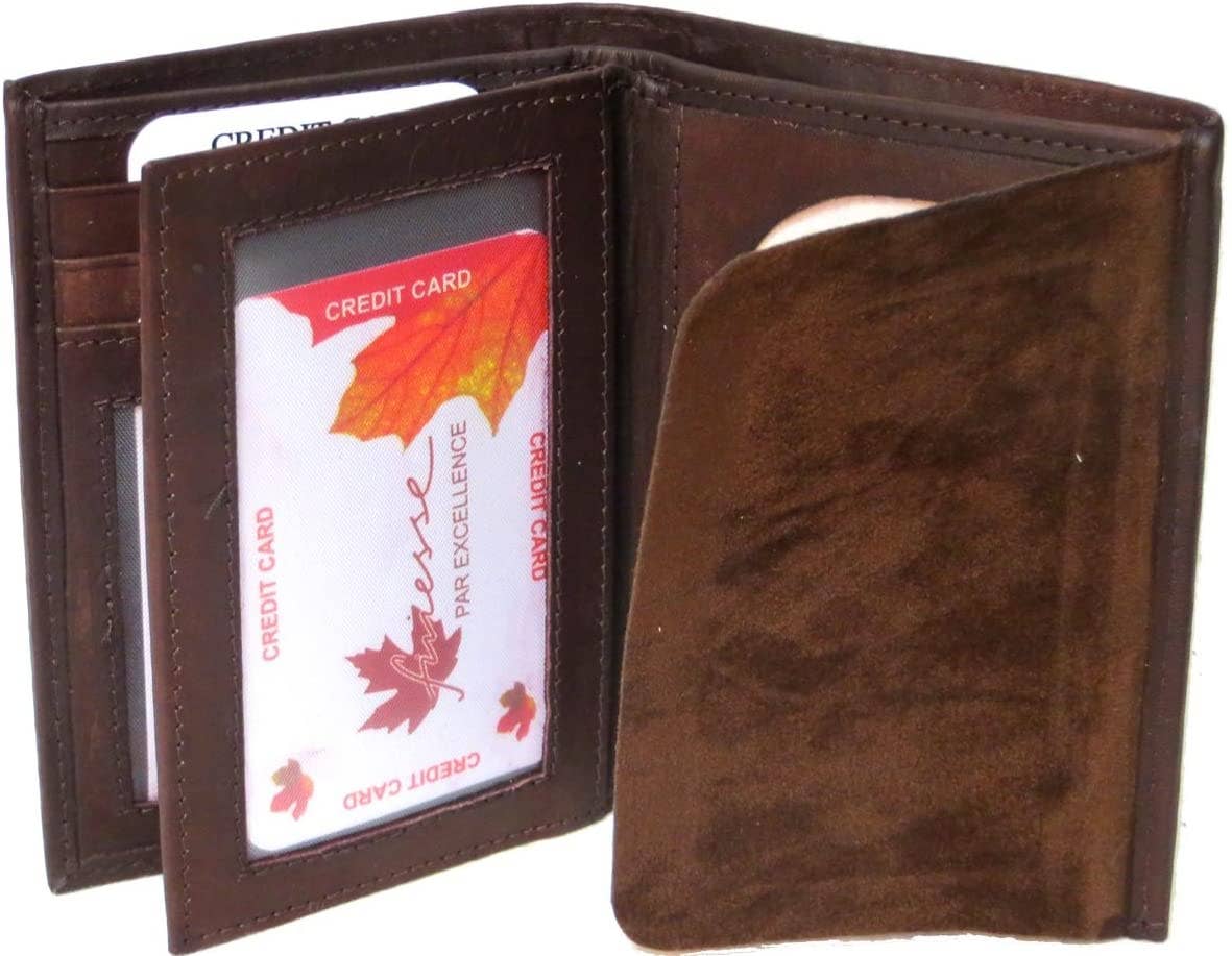 IGI CANADA - Wholesale Wallet - Men's - Genuine Leather RFID Badge Wallet for Firefighters #46229