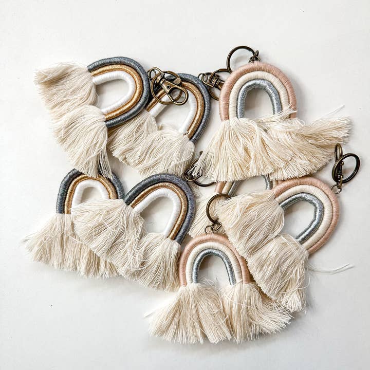 Luna Beam Creations - Wholesale Keychain – Women's - Boho Rainbow Keychain