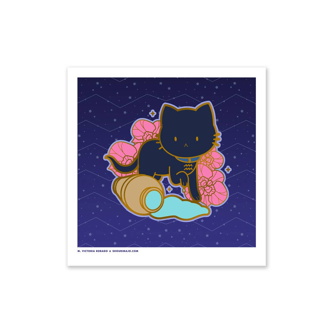 SHOURIMAJO - Wholesale Art Print - Art Prints Sassy Kitties Zodiac Kitties10