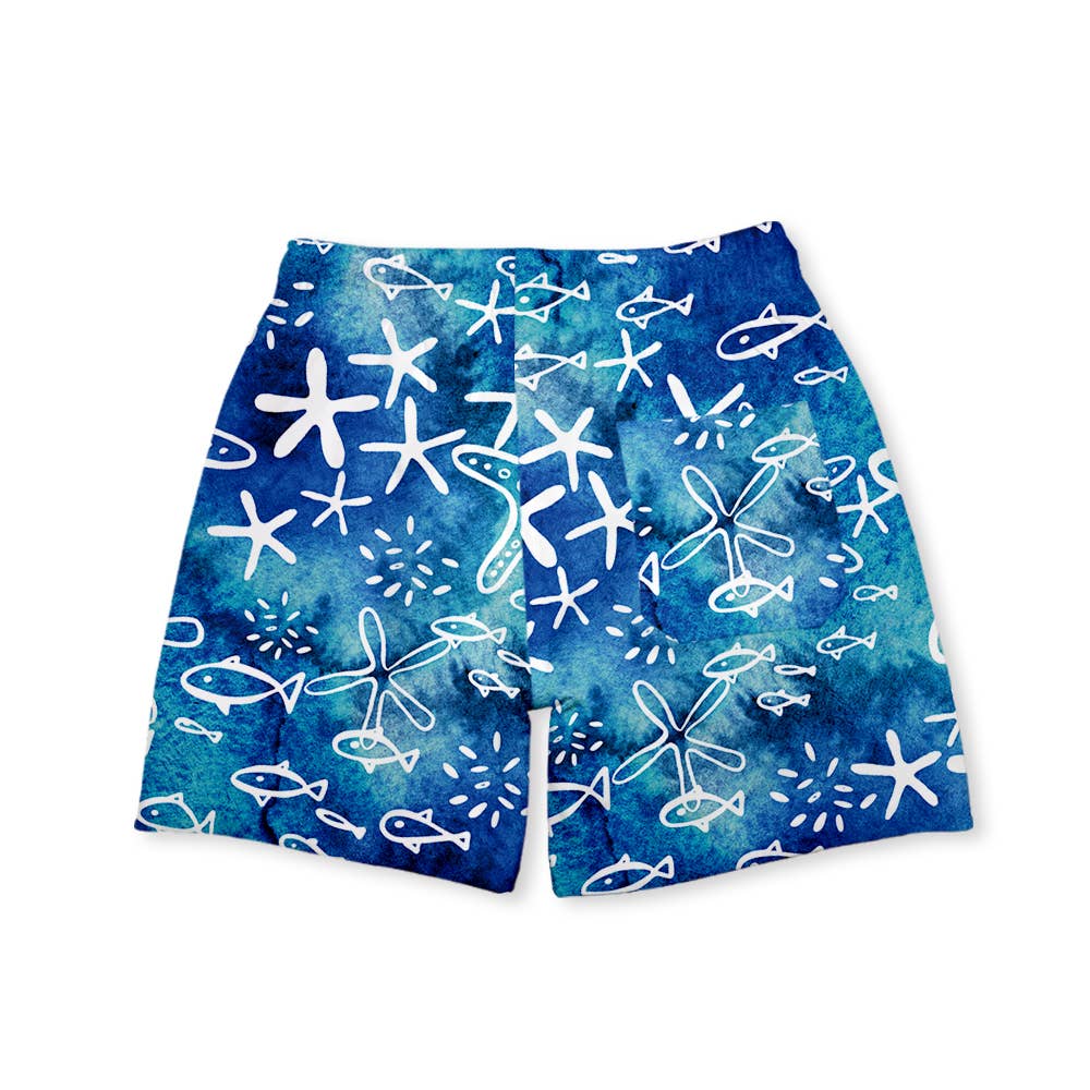 Millie Loves Lily - Wholesale Swim Shorts - Kids - Boys Blue Underwater Swim Trunks1