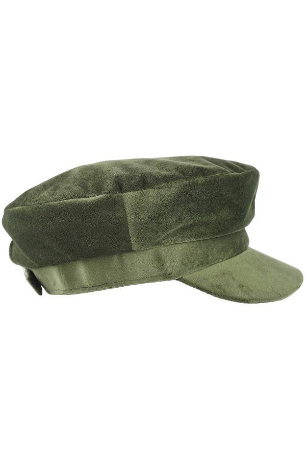 Olive & Pique - Wholesale Newsboy/Schoolboy Hat - Women's - Vintage Velvet Sailor Greek Fisherman Hat, Adjustable5