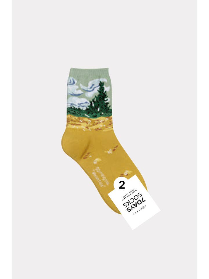 7DAYSSOCKS - Wholesale Socks - Women's - Women's Crew Famous Painting 3 Socks1
