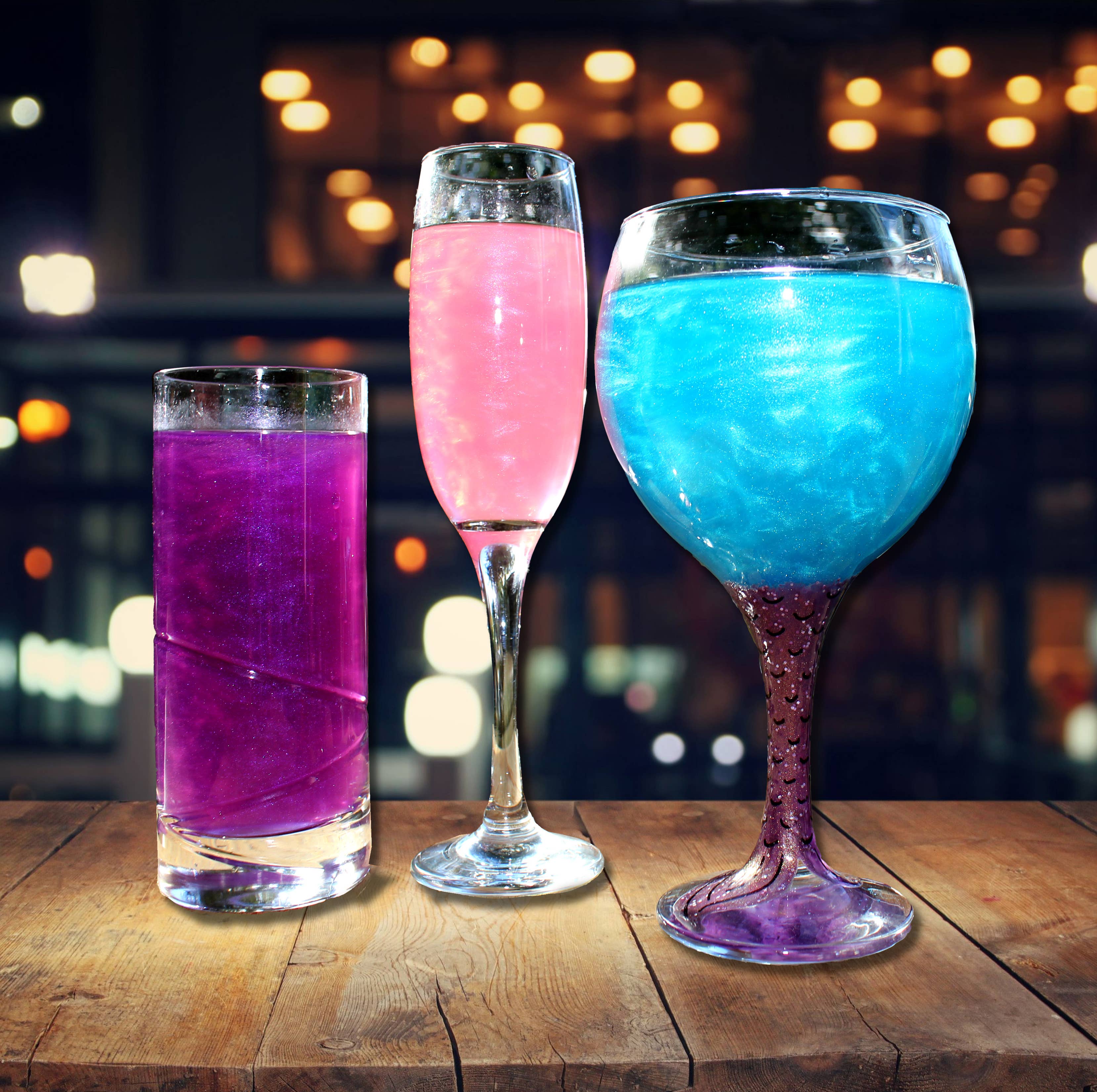 Sparkle Drops - Vente Mélange/sirop pour cocktails - Coffret cadeau Sparkle Drops Shimmer Sirup 30 ml - 12 mélanges8