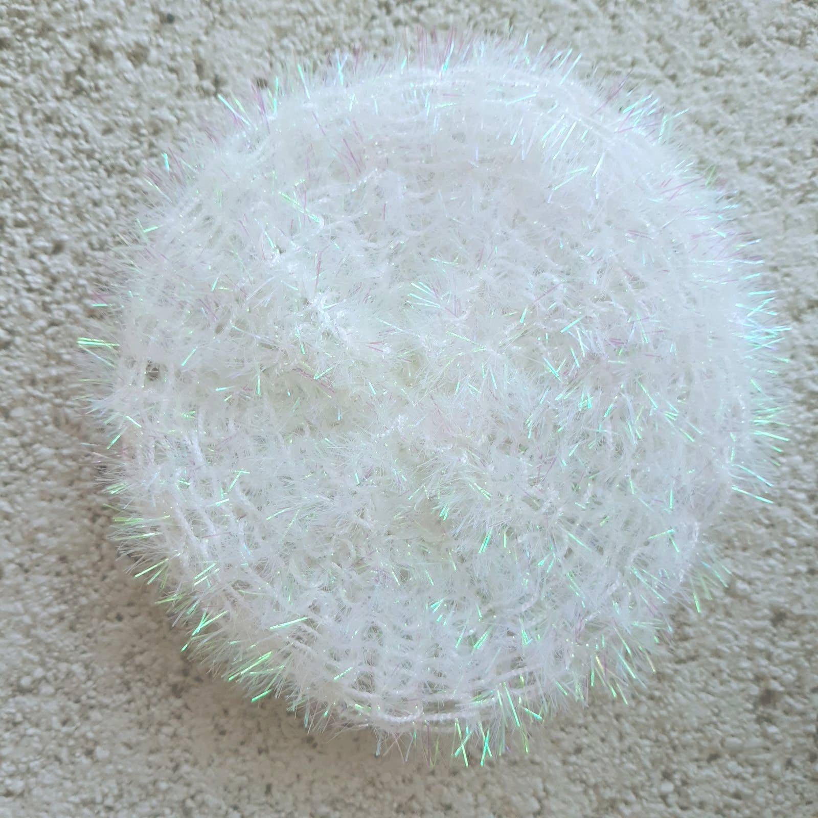 Clover Garden Crafts - Wholesale Dishcloth - Sparkly Round Kitchen Dish Scrubbers Cleaners 4.5" Circles7