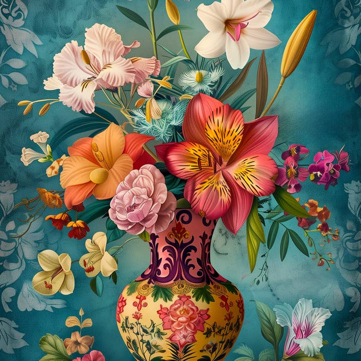 Fripperies - Wholesale Postcard - Flowers of the Dutch Masters: NO. 01 | Map of Fripperies