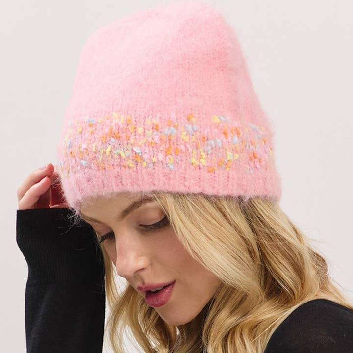 3AM BY H&D ACCESSORIES - Venta al por mayor Gorro de lana - Mujer - Gorro Sólido de Confeti11