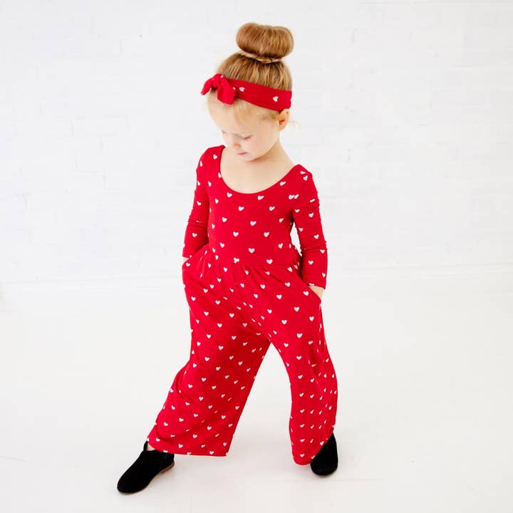 Dreamiere - Wholesale Fashion Headband - Kids - Capturing Hearts Red Heart Topknot Headband1