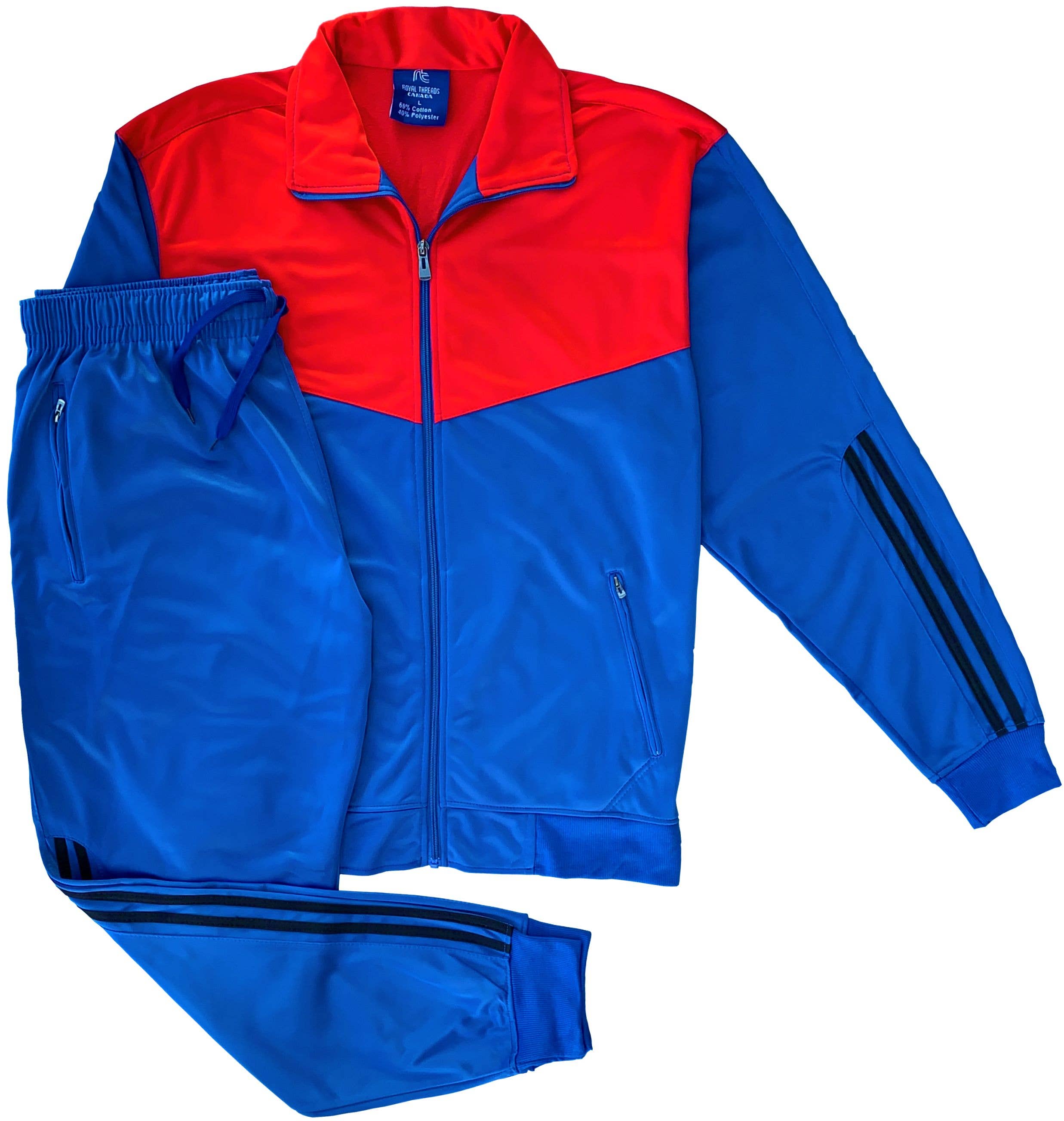 Royal Threads - Wholesale Tracksuit - Men's - Men's Velocity Track Jacket Track Pants Jogger Activewear Tracksuit Outfit2