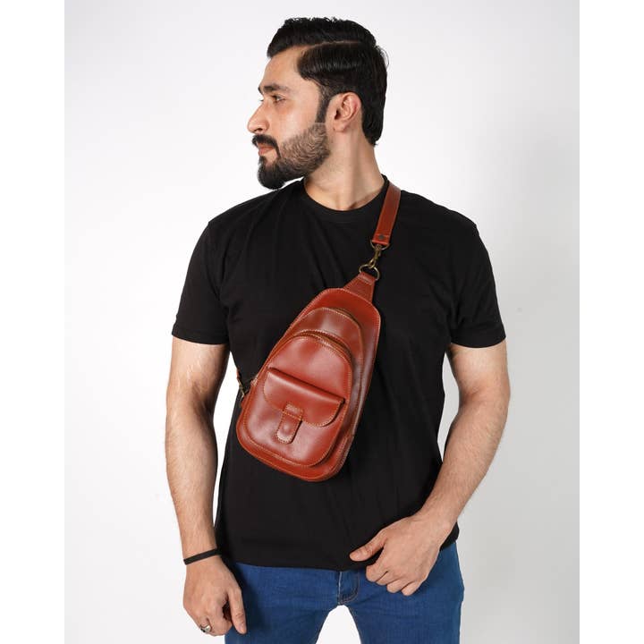 greenman premier essentials - Vente Sac à bandoulière – homme - Sac à bandoulière en cuir Sac à bandoulière Sac à bandoulière fait main