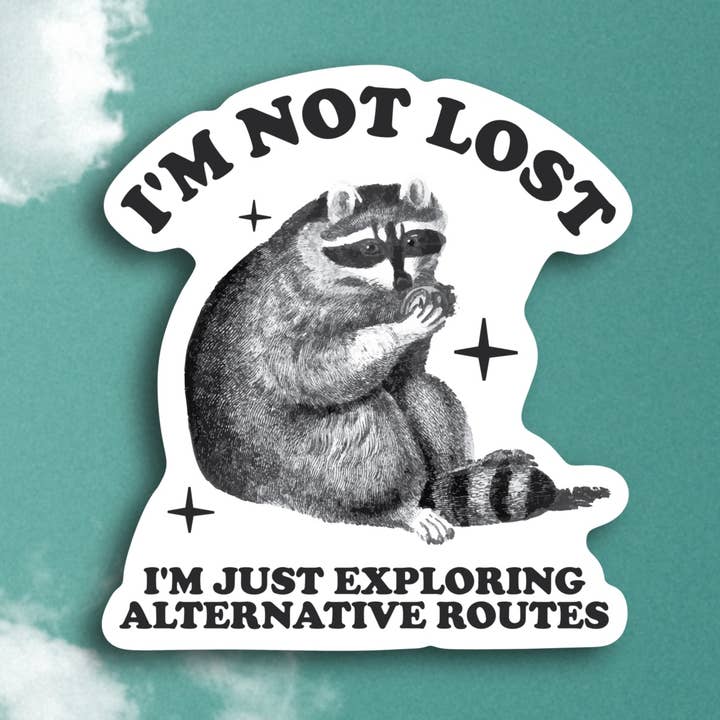 Adesivo divertente per non perdersi, basta esplorare percorsi alternativi per la vendita all'ingrosso da parte di Sage and Virgo