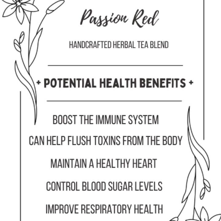 Loveyenergy & Blessings – wholesale Loose tea – PASSION RED Handcrafted Herbal Tea Blend2