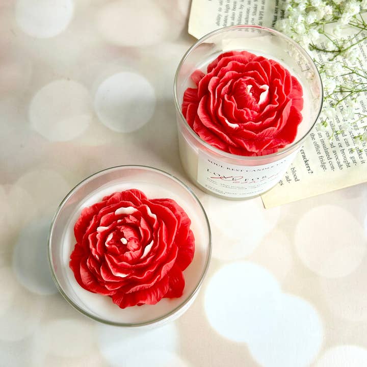Soul Rest Candle Co. - Wholesale Jar/Filled Candle - Love for Peonies 10oz candle9
