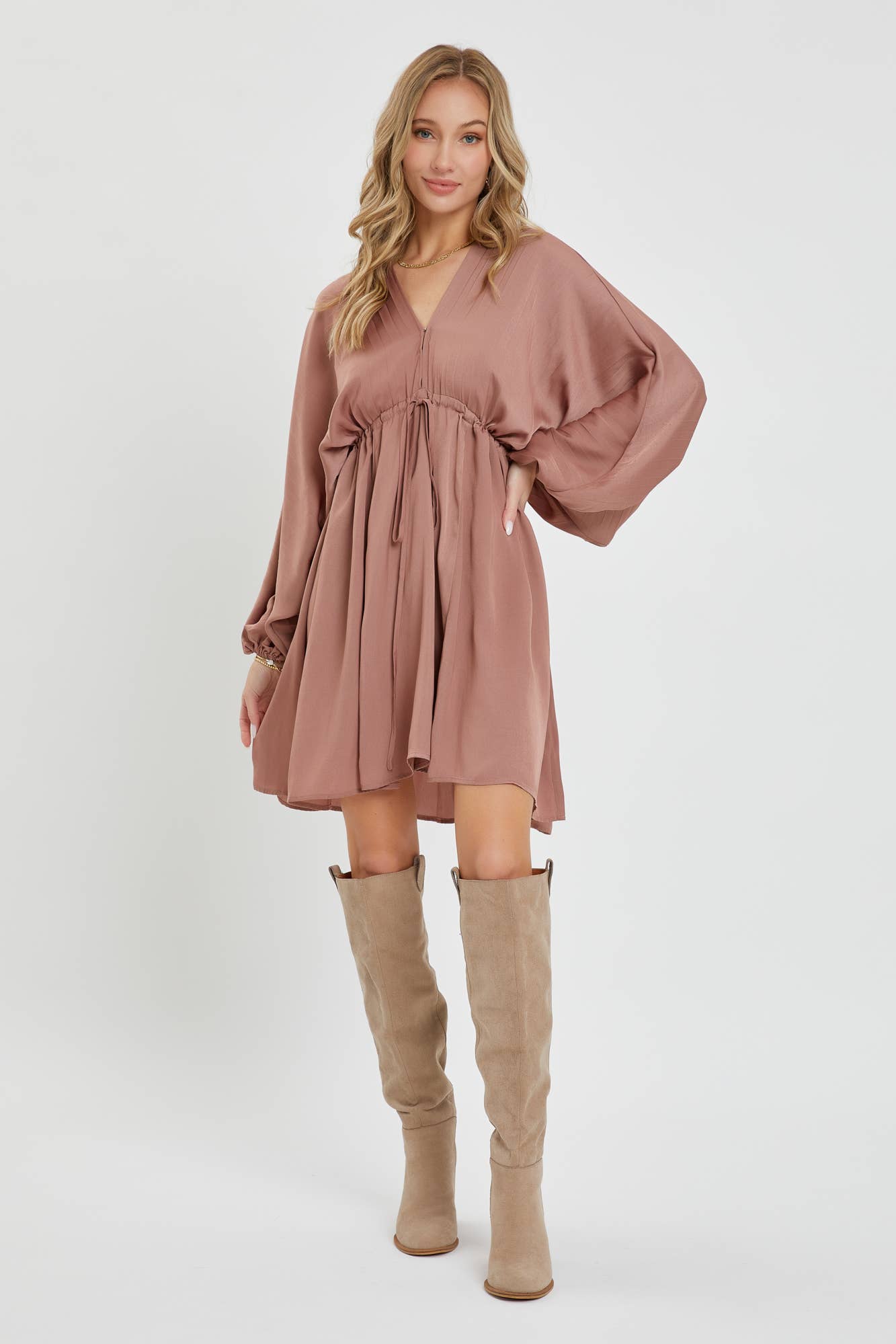 Sweet Lovely by Jen – Engroshandel Kjole - Dame – SATIN MINI KJOLE1