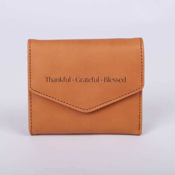 Wallet Pu Women'S Thankful Brown for wholesale by Swanson Christian Products