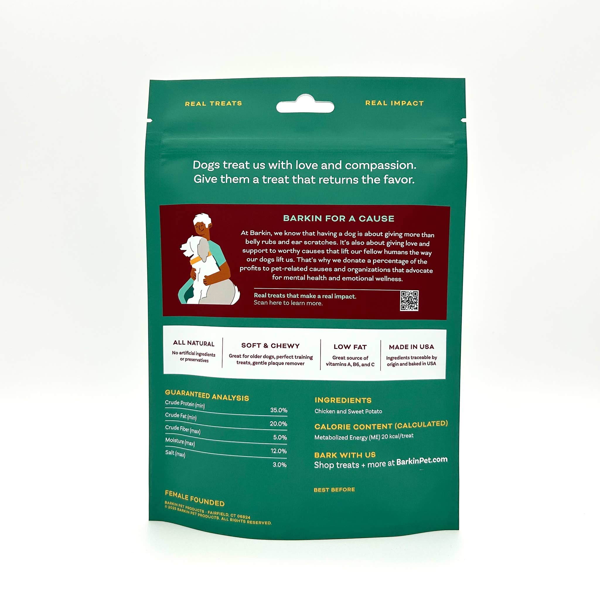 BARKIN – wholesale Godis - Hund – Barkin sötpotatischips med kyckling för hundar1