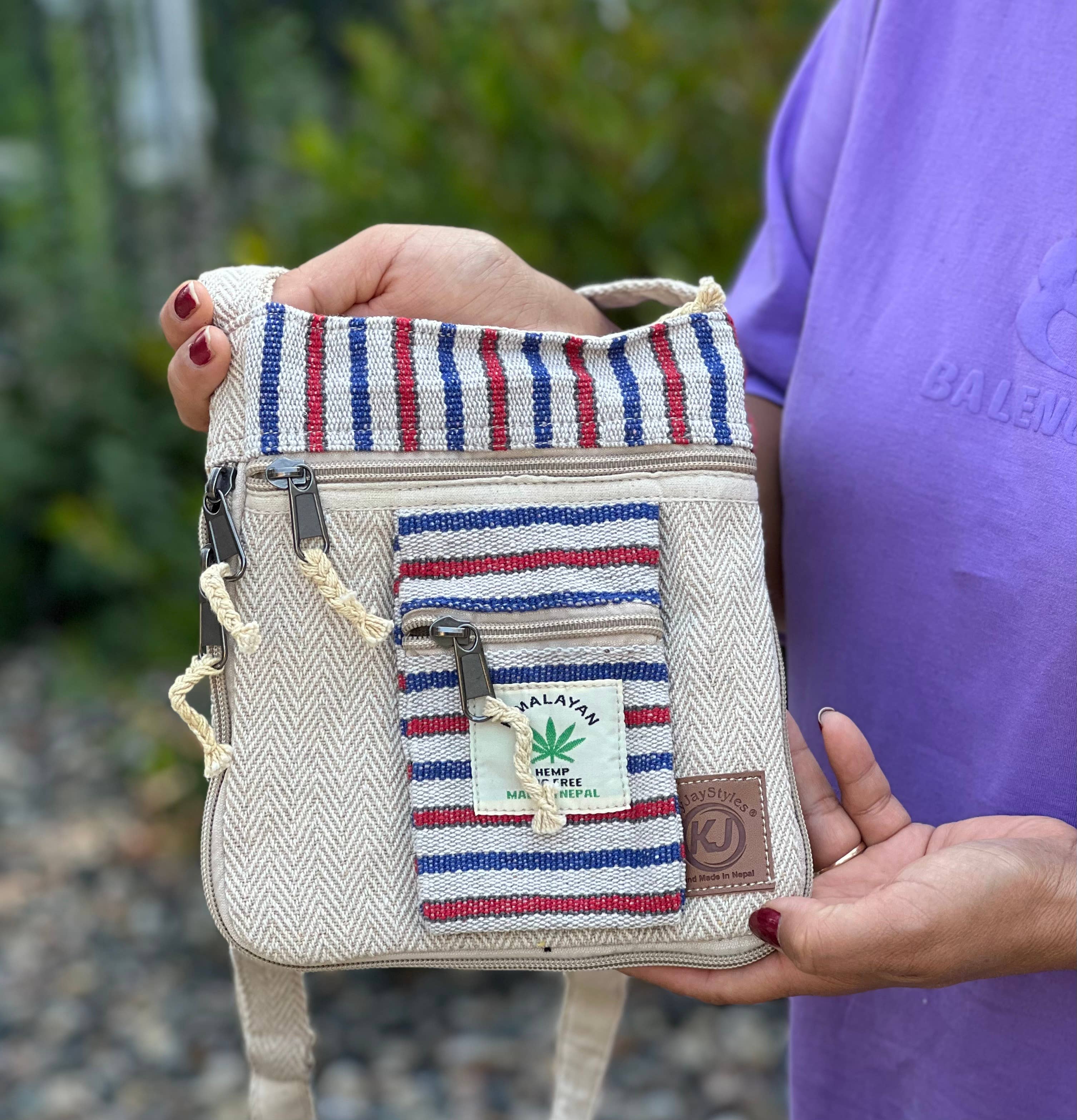 Lungta Imports - Wholesale Crossbodytas - Dames - Hemp Hippie kleine schoudertas, reistas, paspoorttas7