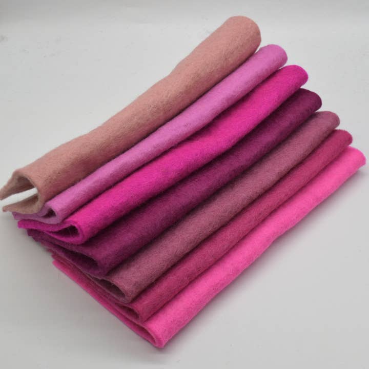 Oriental Direct Craft Supplies - Wholesale Craft Supplies - 35 Handmade 100% Wool Felt Sheets 3-5mm Thick, 30cm (12'')1