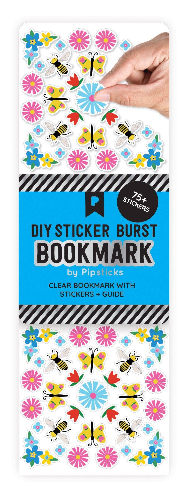 Pipsticks – wholesale Sticker – Blossom & Buzz DIY Sticker Burst Bookmark2