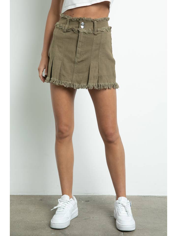 KIWI - Wholesale Skort - Women's - IS2478 Stretch denim skort1