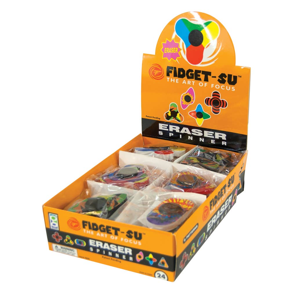 Geddes - Wholesale Fidget Toy - Kids - Fidget-su Eraser Spinner  24/dsp4