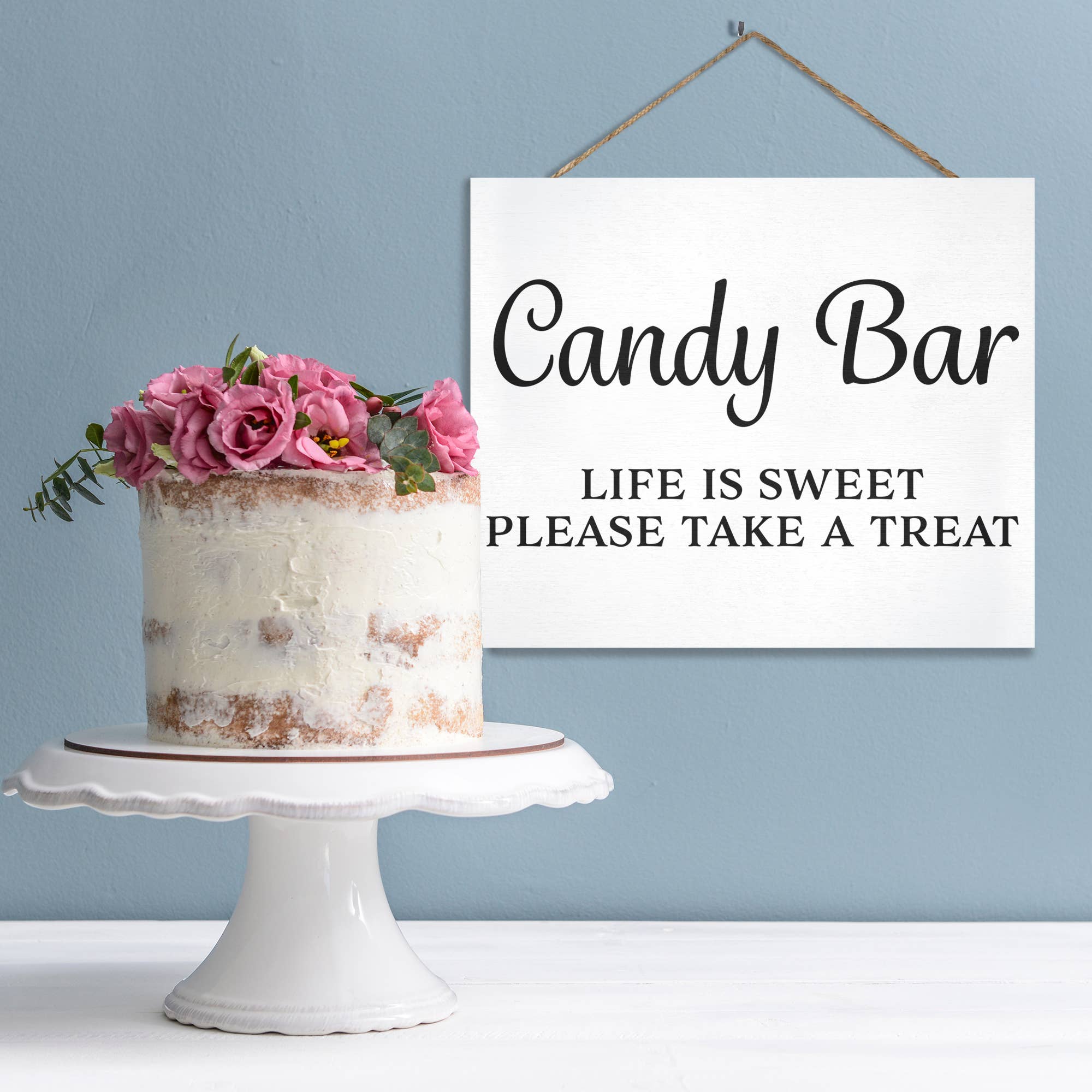 JennyGems - Wholesale Sign - Life Is Sweet! Candy Bar Please Take A Treat™ Wooden Sign5