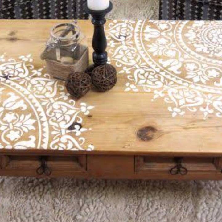 Boho-Mandala-Viertelschablone für den Großhandel von Belle Stencils