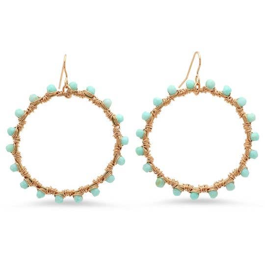 Les créoles en pierres précieuses parfaites pour la vente par Dana Blair Designs