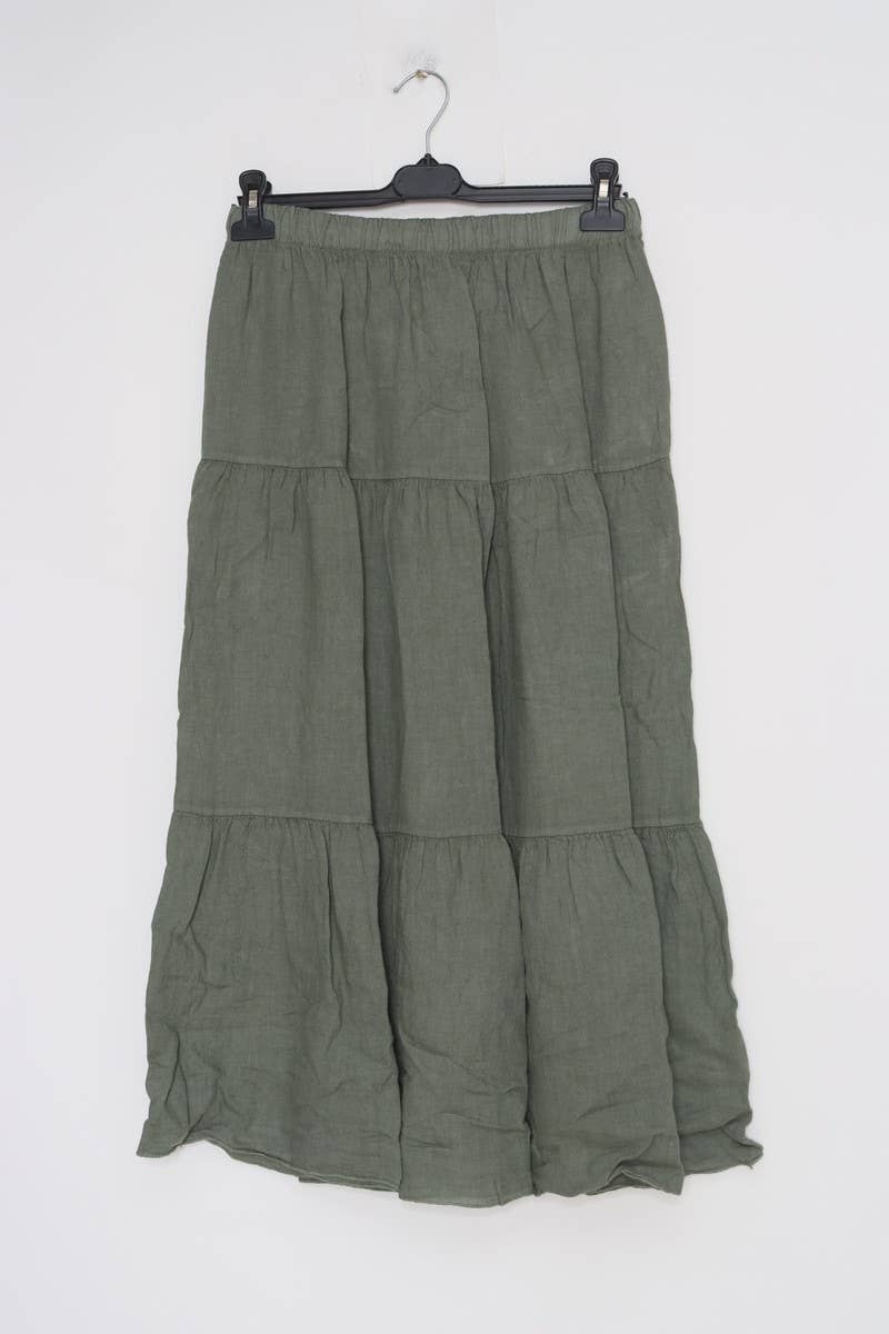 LÉA & LUC - Wholesale Skirt - Women's - 100% Linen Skirt REF. 834836