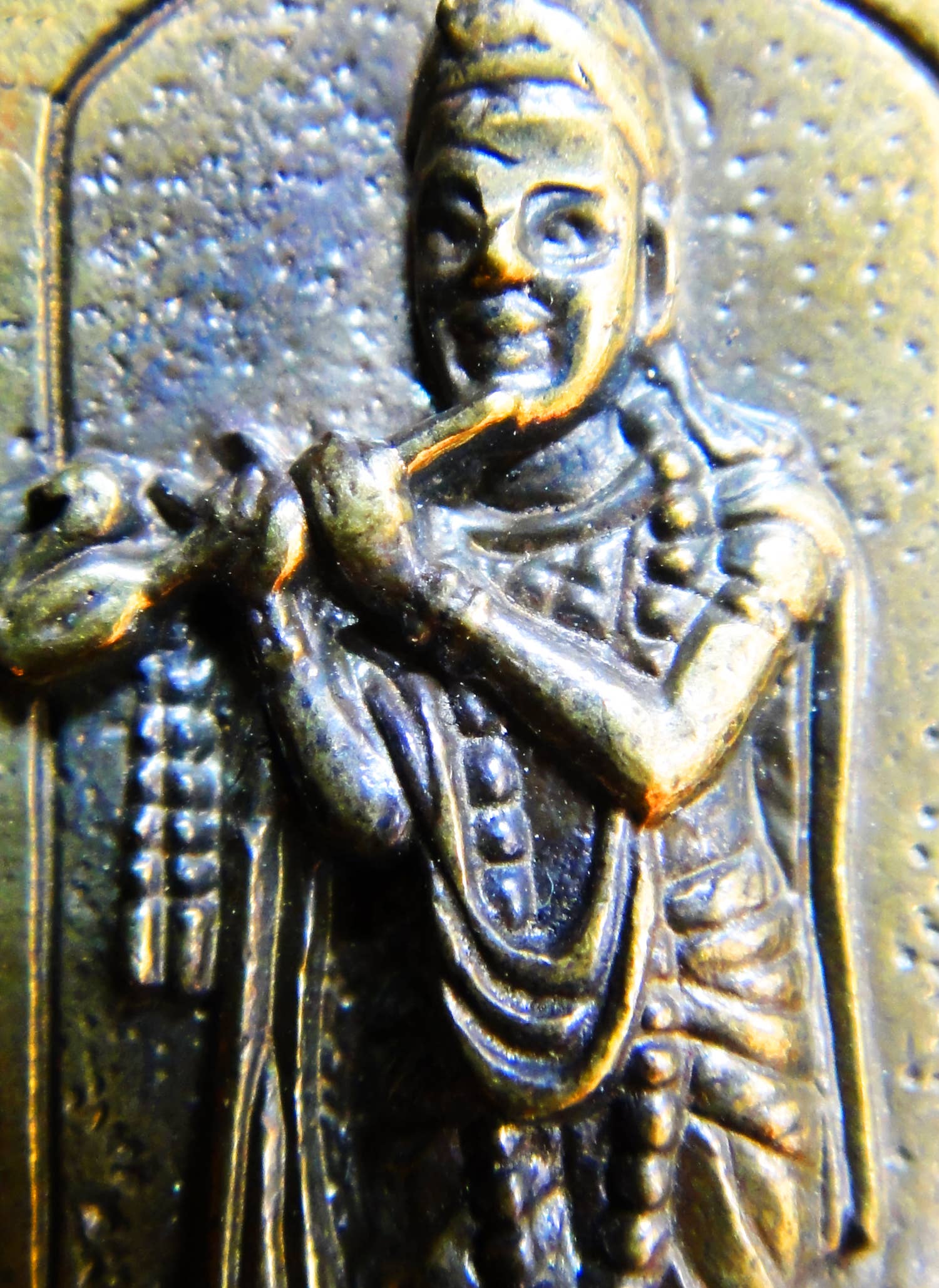 Tika - Wholesale Individual Charm/Pendant - Brass Deity Pendant- Krishna3