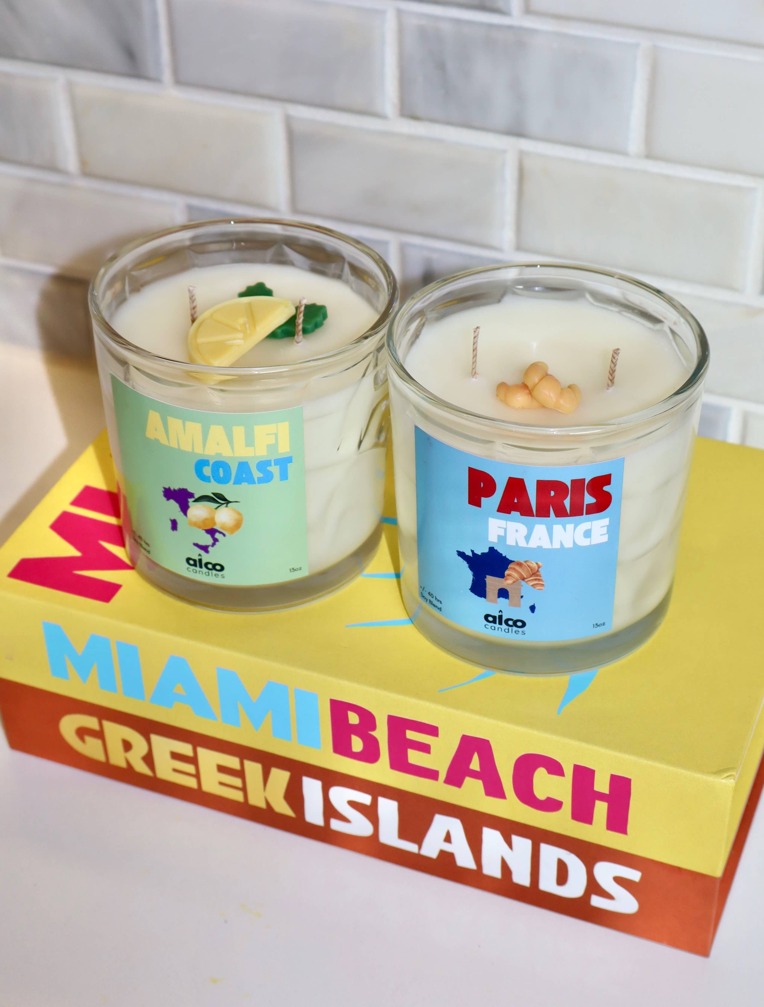 alCo Candles - Wholesale Jar/Filled Candle - Amalfi Coast - Jasmine, Lavender & Lemon Candle1